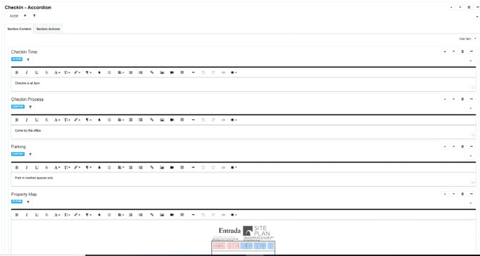 Accordion layout