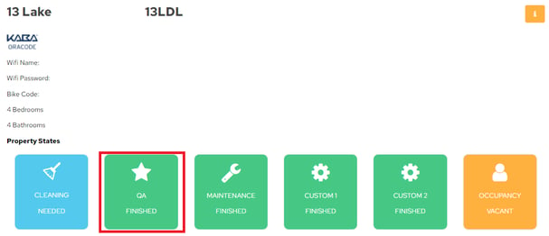 QA Finished properties