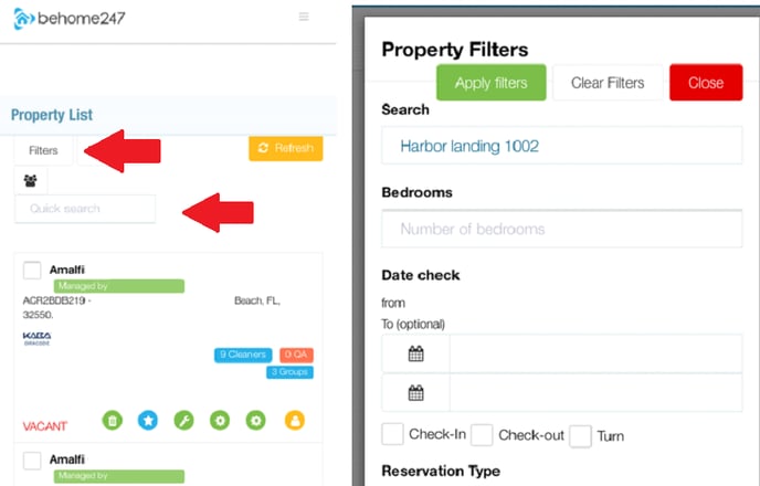 UCR filters and search-1